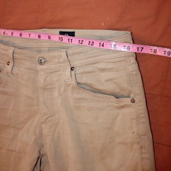 Ag Adriano Goldschmied beige  Slim Leg Jeans Men’s  Size 31X32 - Picture 11 of 13
